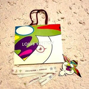 EUC Louis Vuitton Murakami Bag, Onion head, ribbon